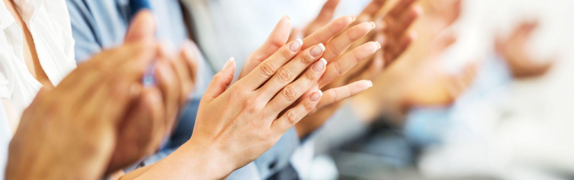 Close up of Hands clapping