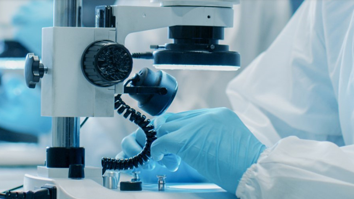 Doctors using medical instruments for pharmaceutical purposes