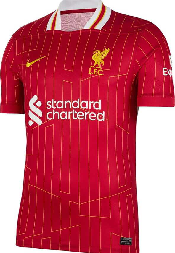 liverpool jersey on a white background