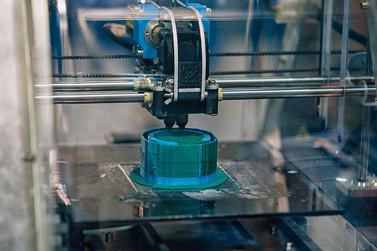 Image of machine printing