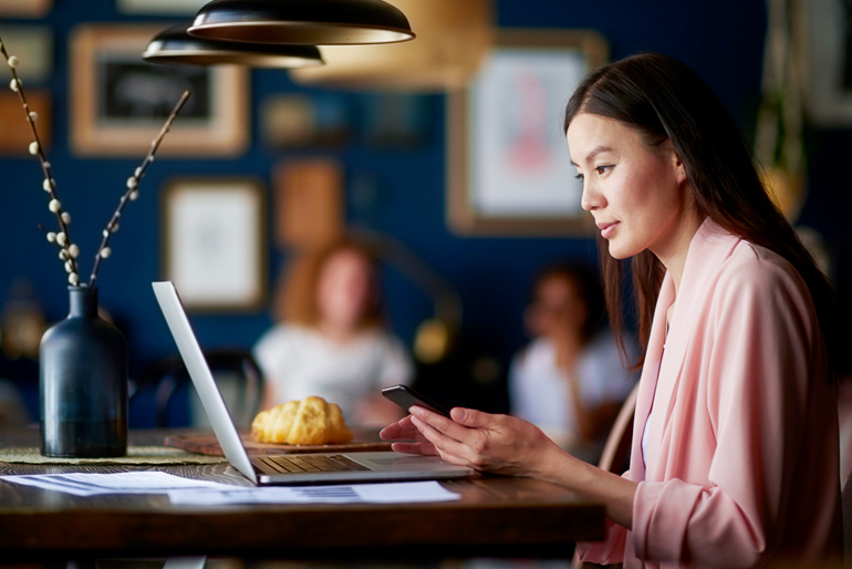 Woman on laptop