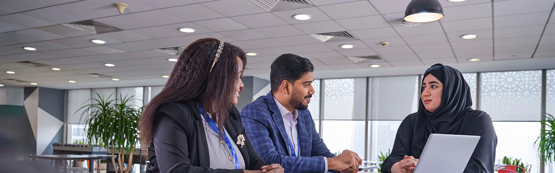 Colleagues talking
