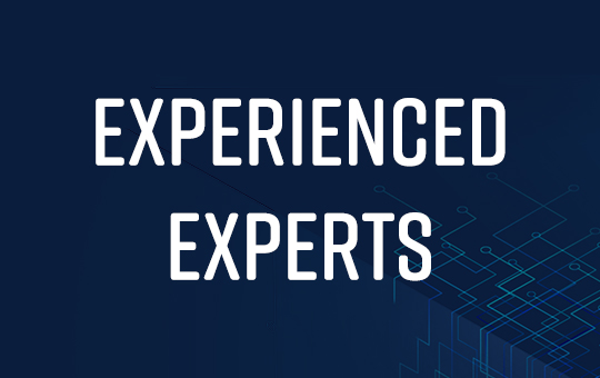 experienced experts - says the banner