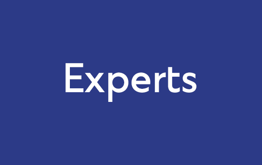 A tile with text "Experts" on blue background