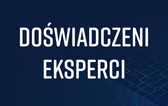 banner z tekstem 'doświadczeni eksperci'