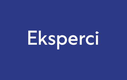 A tile with text "Eksperci" on blue background