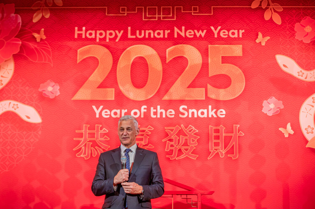 CEO speaking at LNY