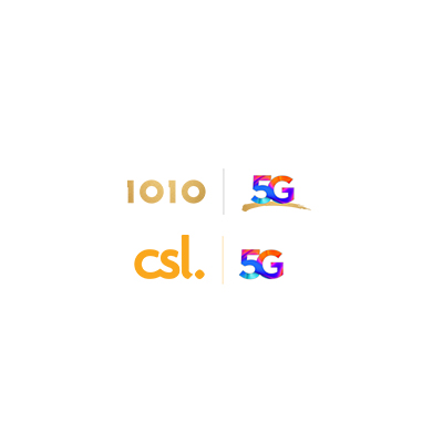1010, CSL and 5G logos