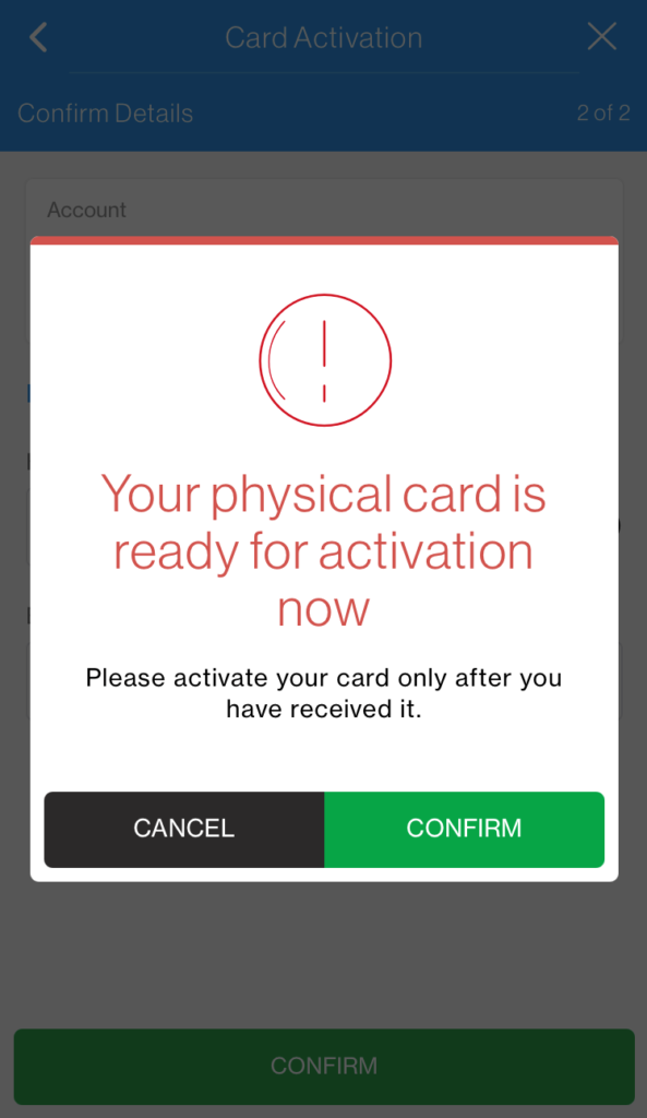 SC Mobile Activate New Credit Card Step 5