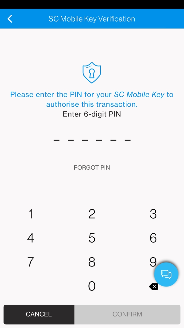 SC Mobile Activate your card and set PIN Step 4