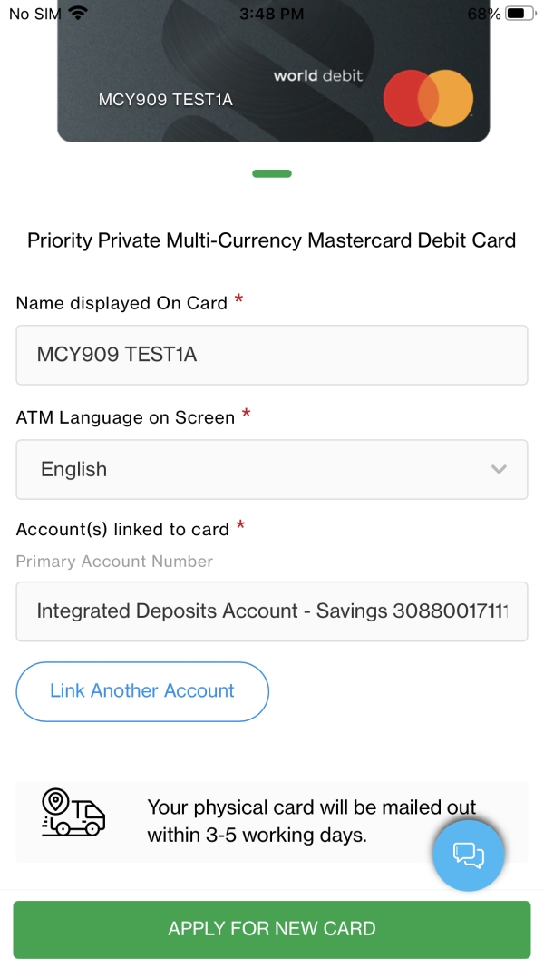 How to apply Standard Chartered Multi-Currency Mastercard Debit Card via SC Mobile app Step 3