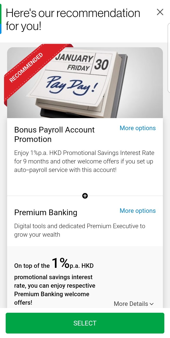 View our recommended offer and banking plan for you