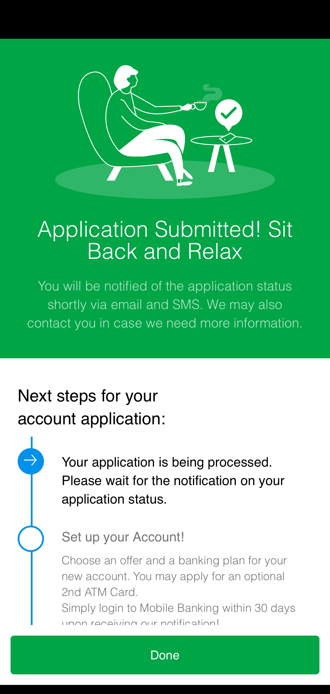 Open an account via SC Mobile App - Step 6