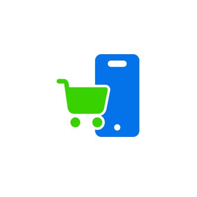 Smartphone and Shopping Cart icon