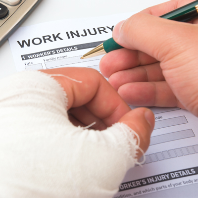 Fill the work injury form