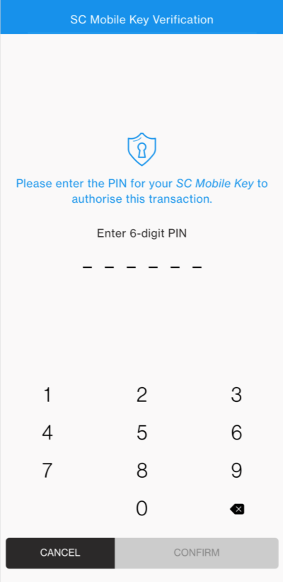 Generate offline PIN Add an extra layer of protection with SC Mobile Key Step 4