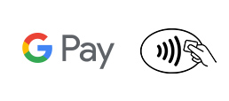 Google Pay trademark and contactless payment icon