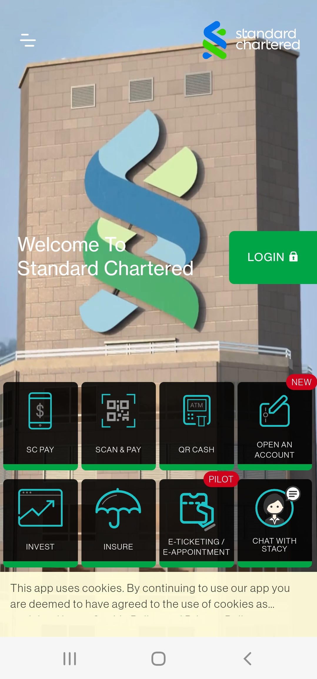 Register Digital Banking account via SC Mobile App Step 1