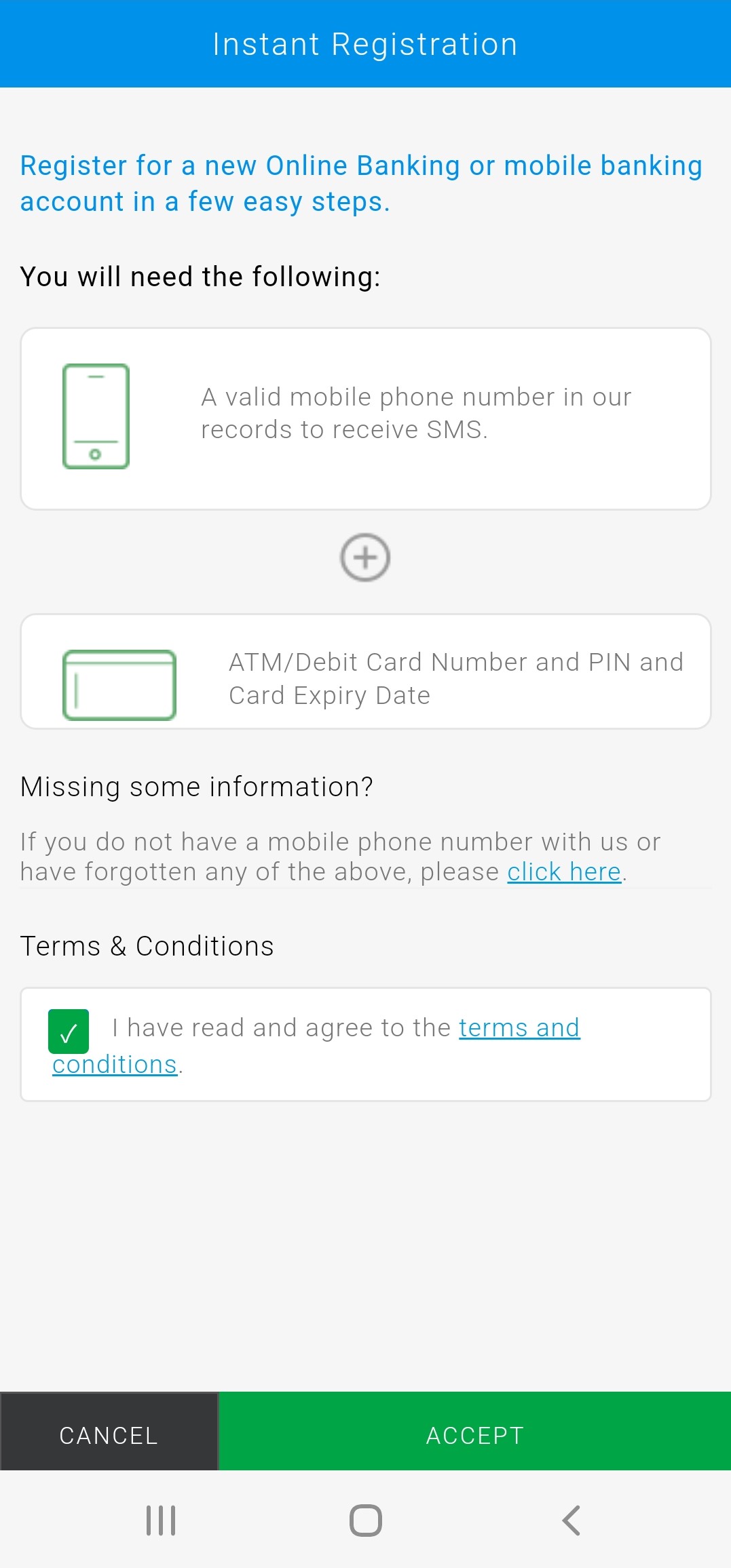 Register Digital Banking account via SC Mobile App Step 4