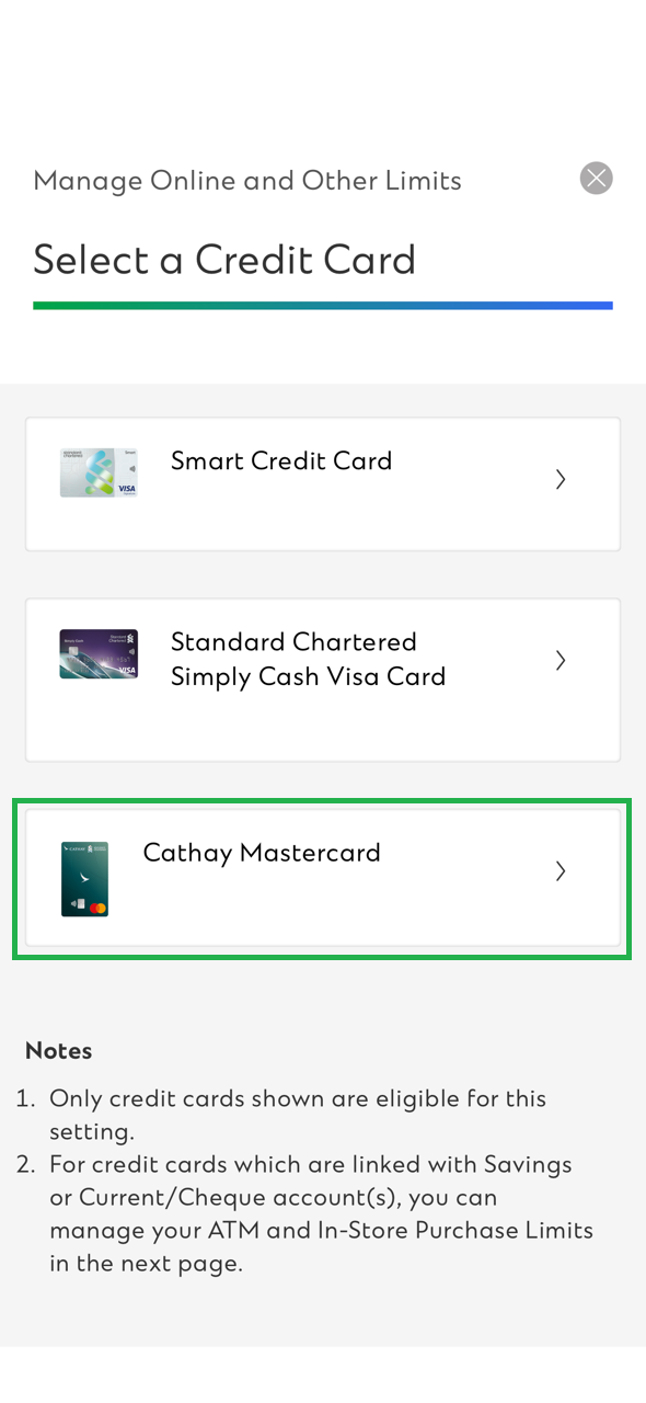Manage Online and Other Limits Step 3