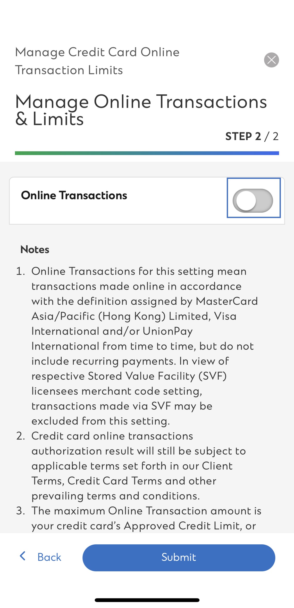 SC Mobile App Transfer Out Credit Balance Step 4.5