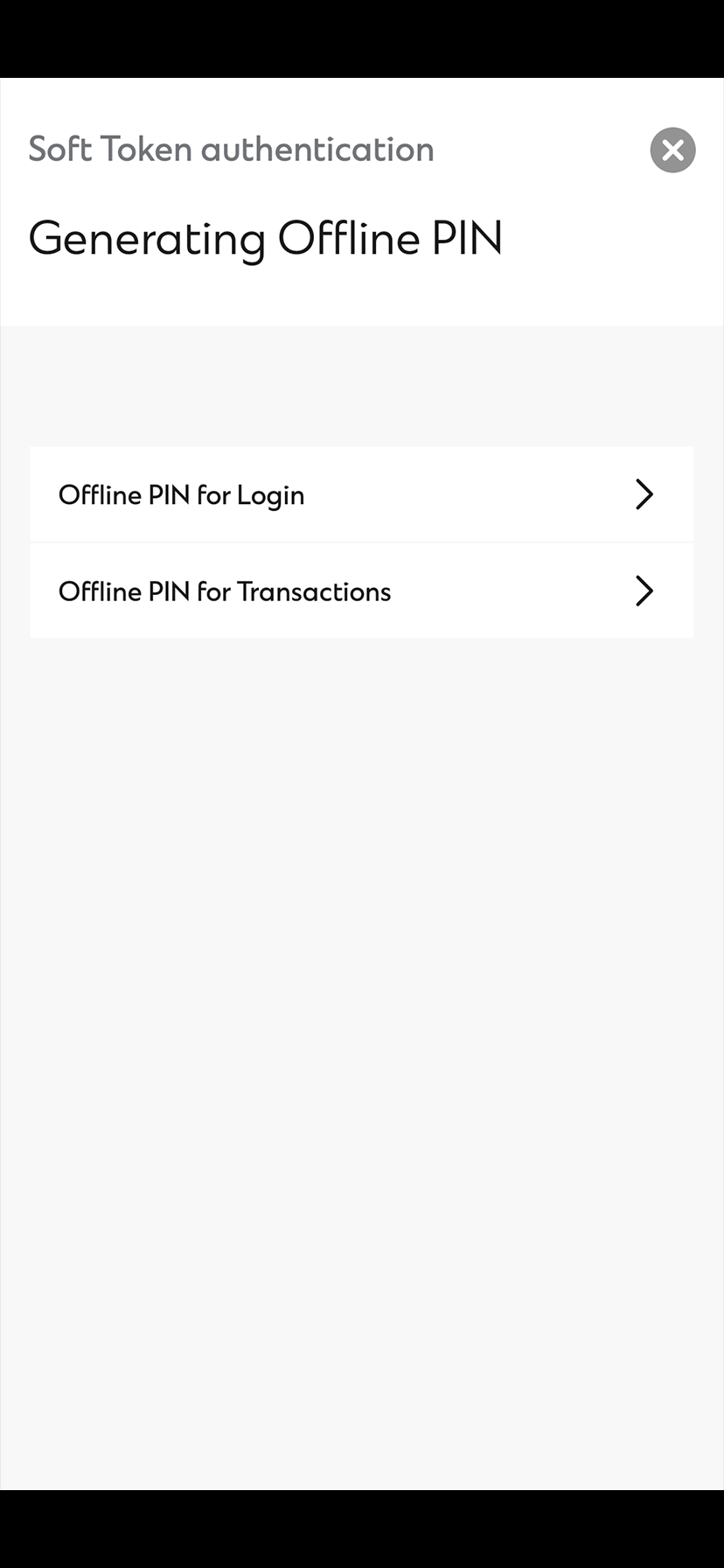 Using Offline PIN for online banking login - Step 3