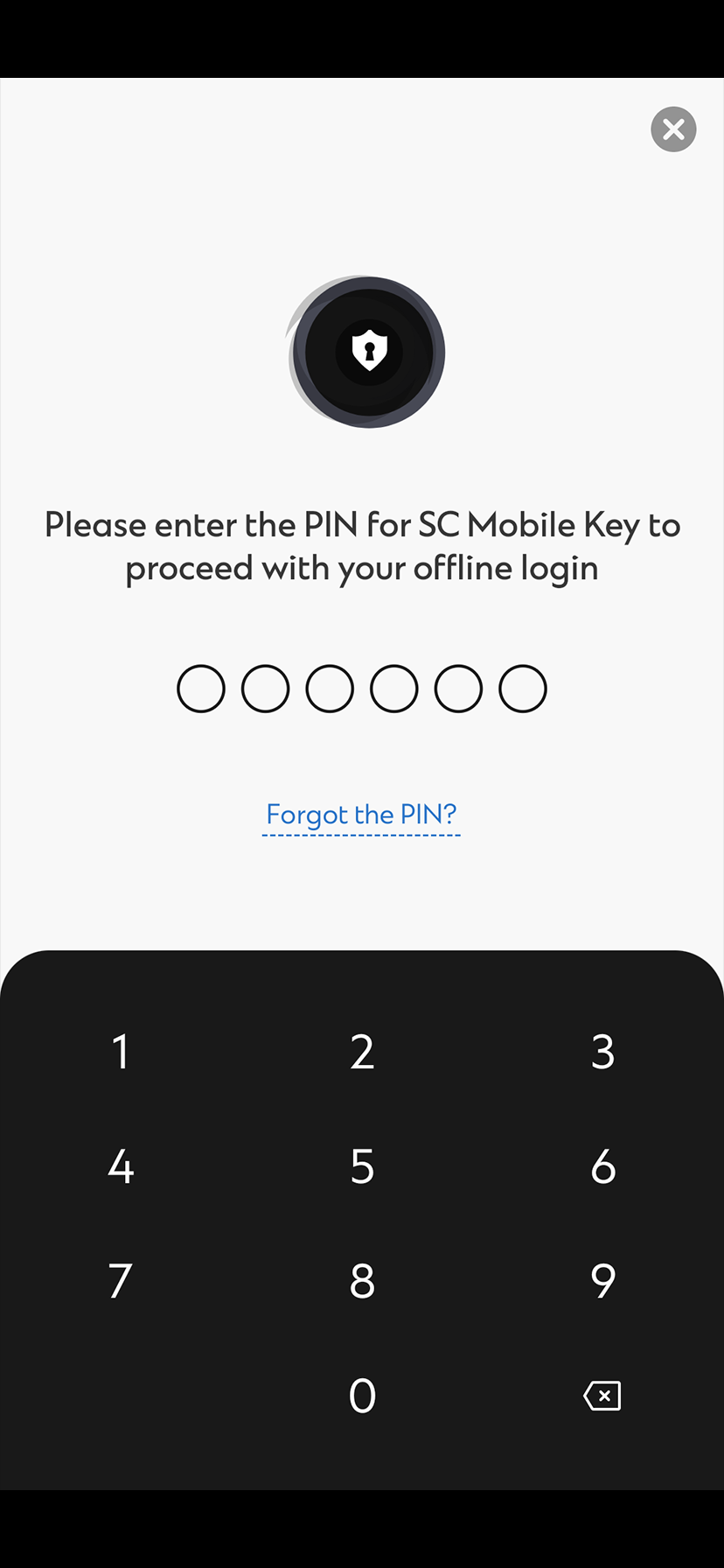 Using Offline PIN for online banking login - Step 4