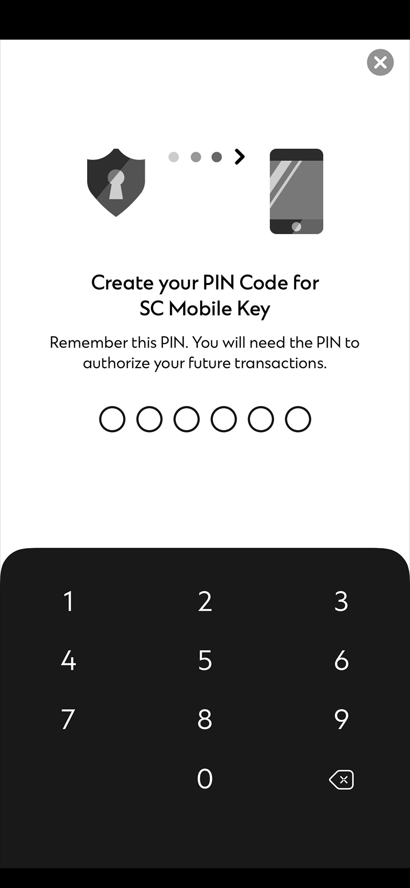 New to SC Mobile on Activate Push Notification in one go during SC Mobile Key registration Step 3