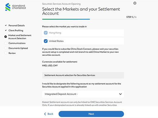 Hk open stock account online banking step v