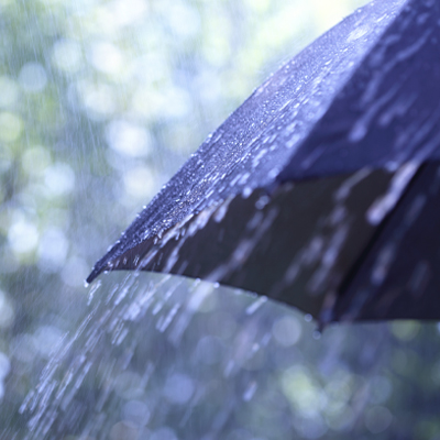 Rainfall, umbrella