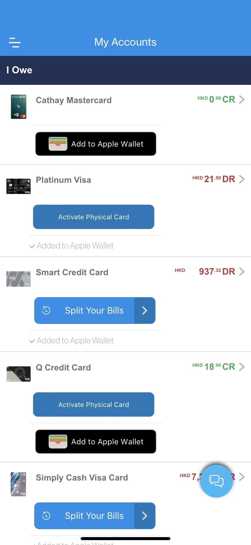 View Credit Card CVV and Expiry Date Step 1