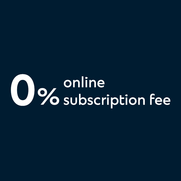 0% online investment fund subscription fee