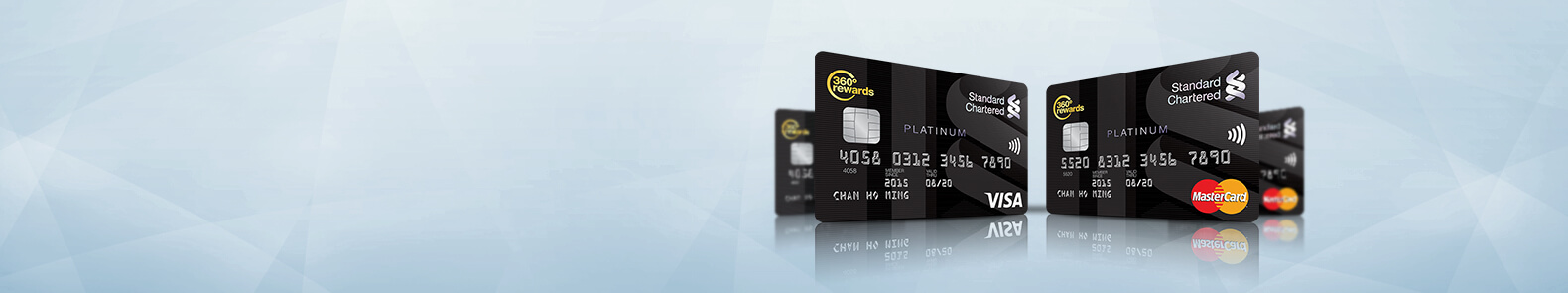 standard chartered platinum Visa Card and Mastercard with 360 rewards