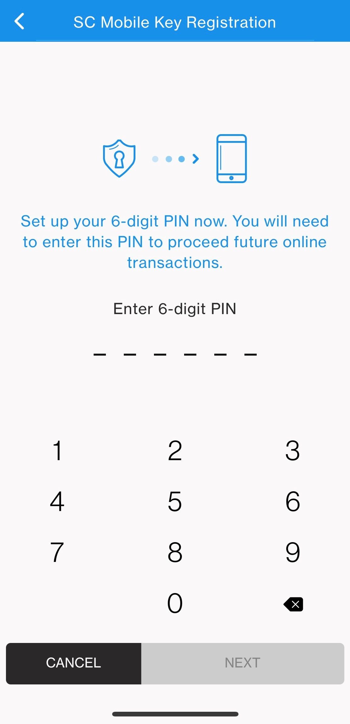 New to SC Mobile on Activate Push Notification in one go during SC Mobile Key registration Step 2