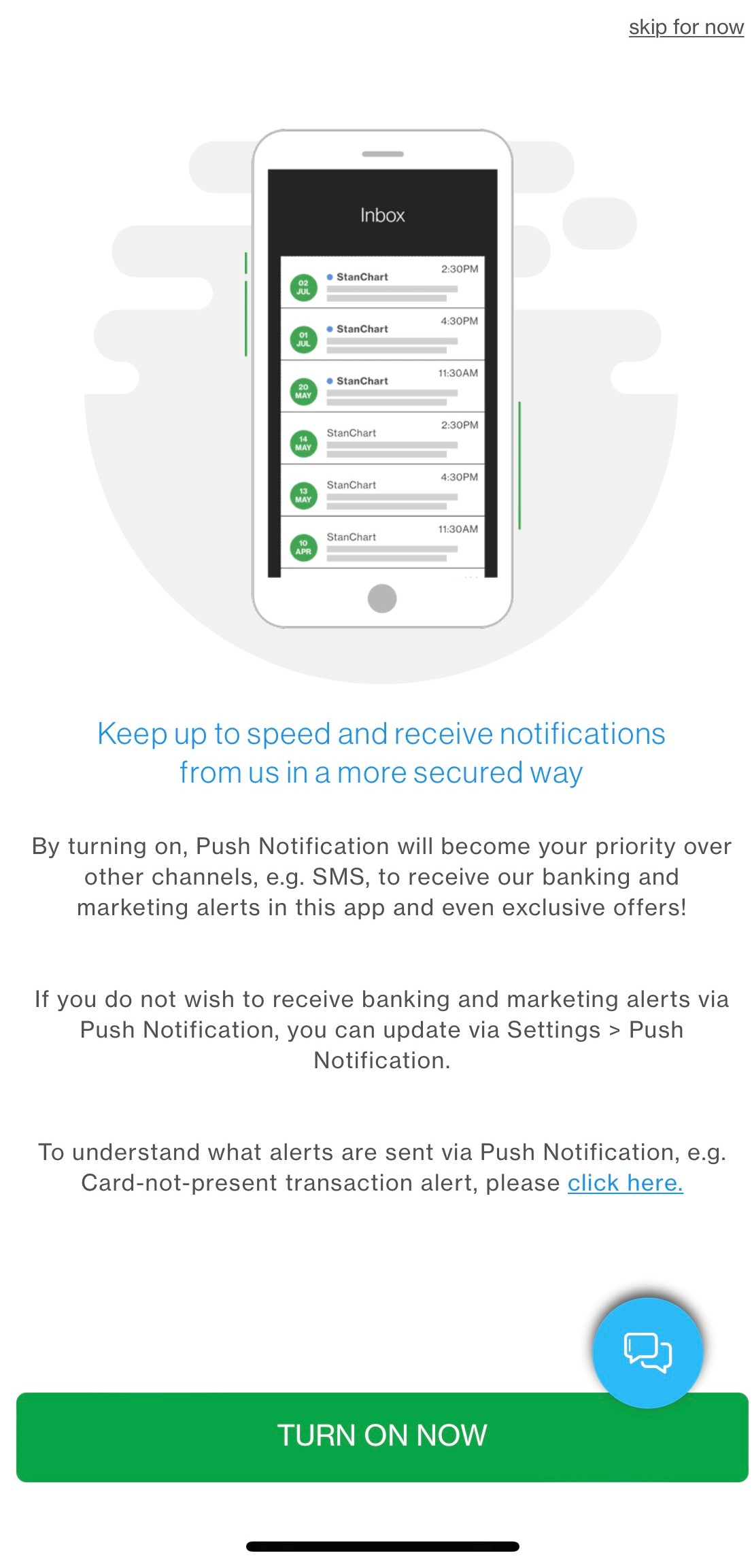New to SC Mobile on Activate Push Notification in one go during SC Mobile Key registration Step 4
