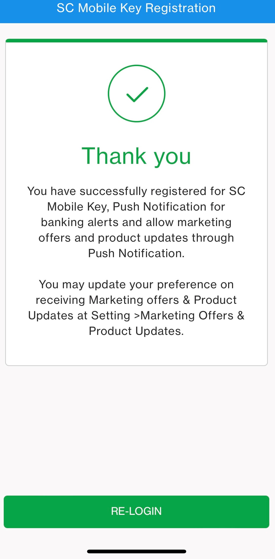 New to SC Mobile on Activate Push Notification in one go during SC Mobile Key registration Step 7