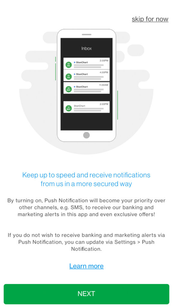 New to SC Mobile on Activate Push Notification in one go during SC Mobile Key registration Step 4