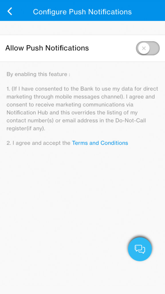 Push Notification Activation Step 3