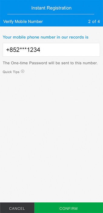 Registration Step 5 - Option 2