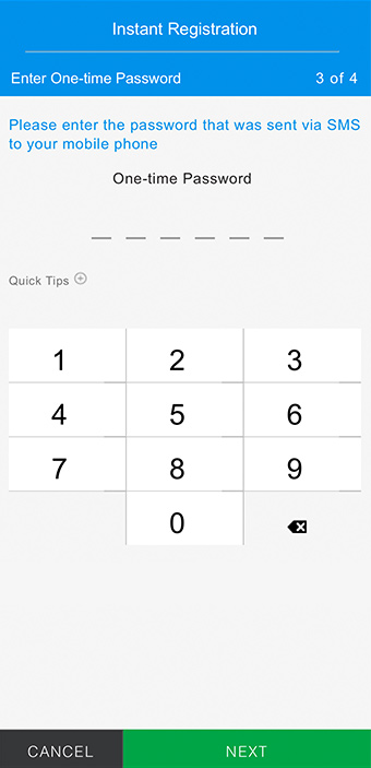 Registration Step 6 - Option 2