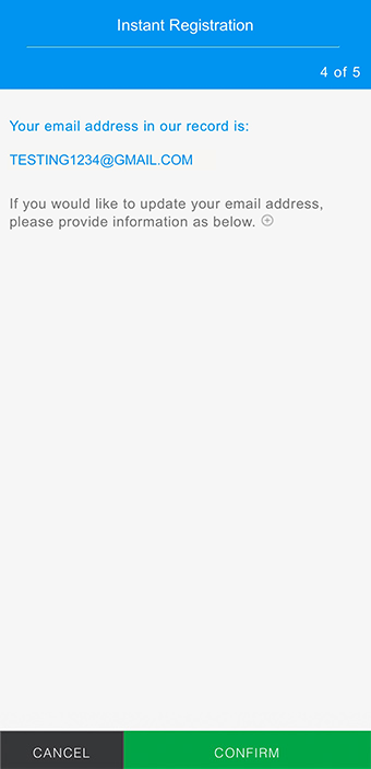 Registration Step 7 - Option 1