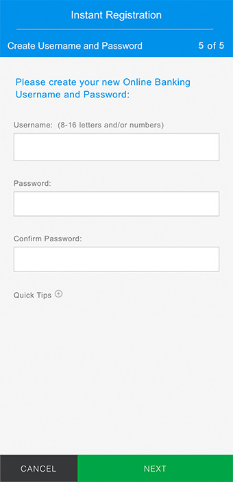 Registration Step 8 - Option 1