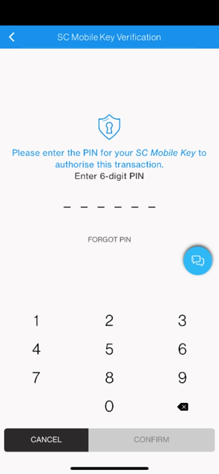 Step 4 of Register or update email address on SC Mobile