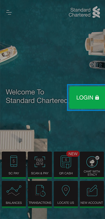 Standard Chartered Digital Banking Registration - SC Mobile Version Step 1