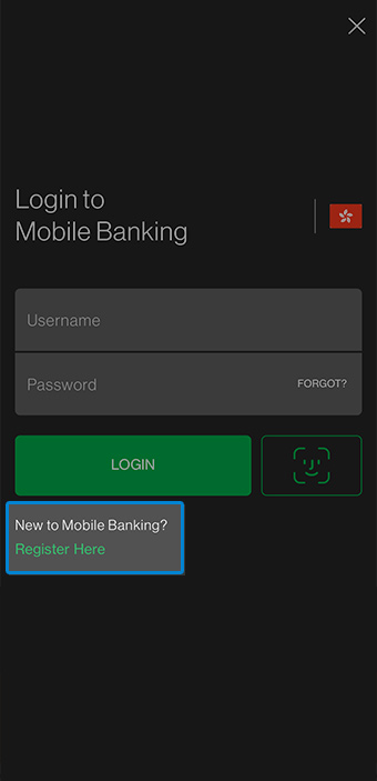 Standard Chartered Digital Banking Registration - SC Mobile Version Step 2