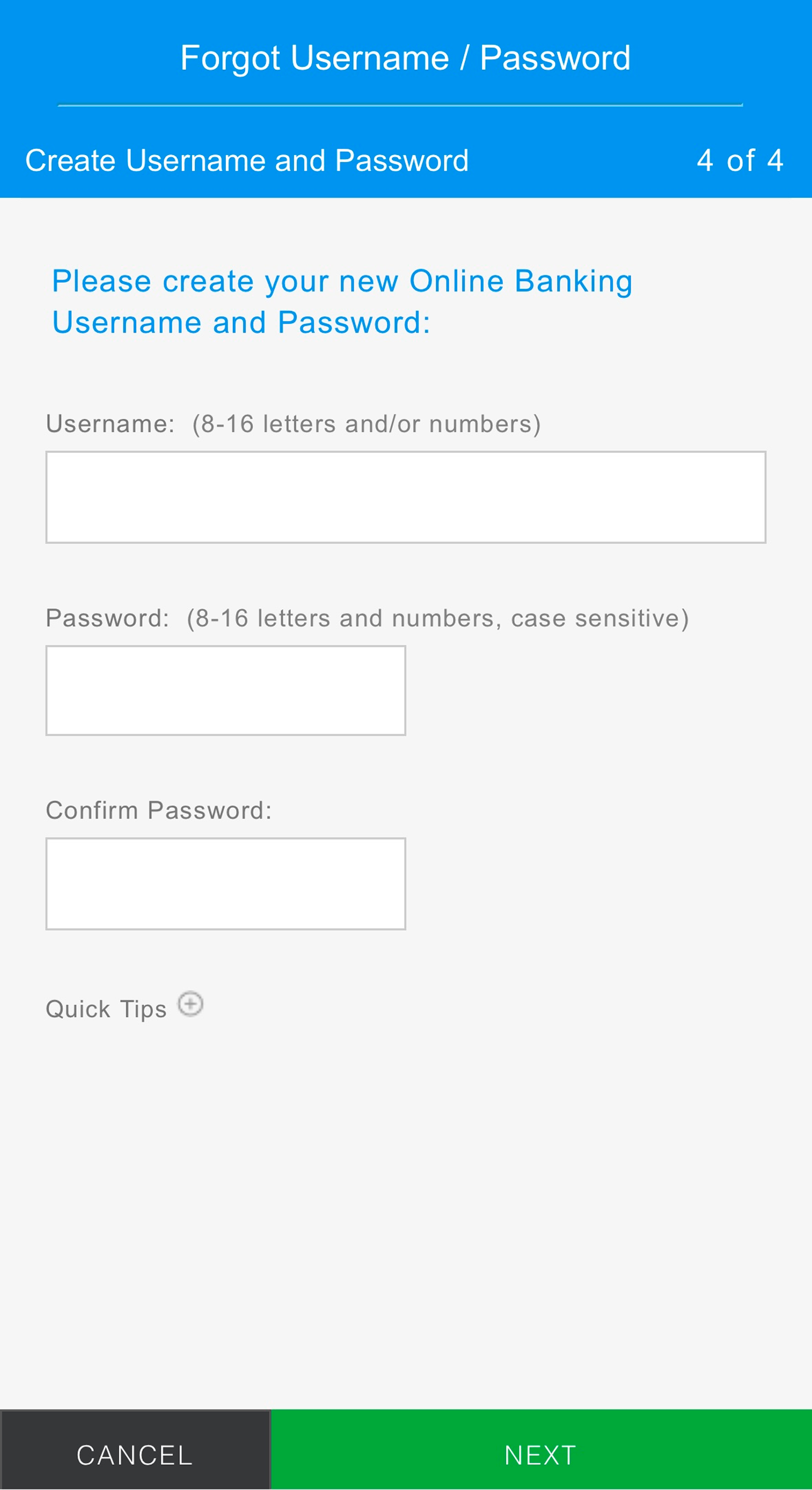 Reset login details Step 6 - Option 2