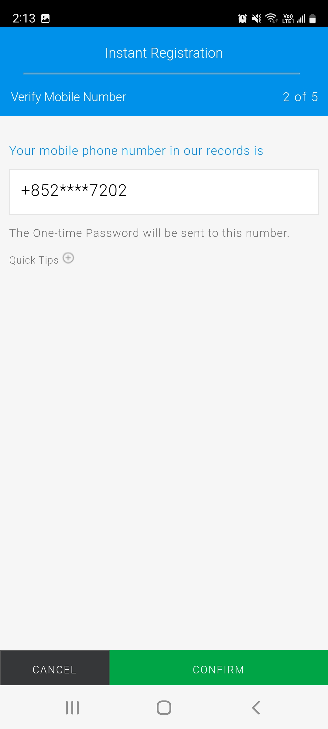 Register Online Banking via SC Mobile App Step 5