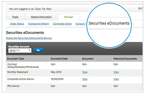 Select Securities eDocuments