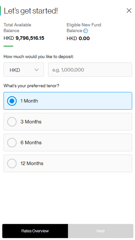 Hk vb deposit td step