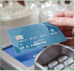 wave your card on the card reader at close range 